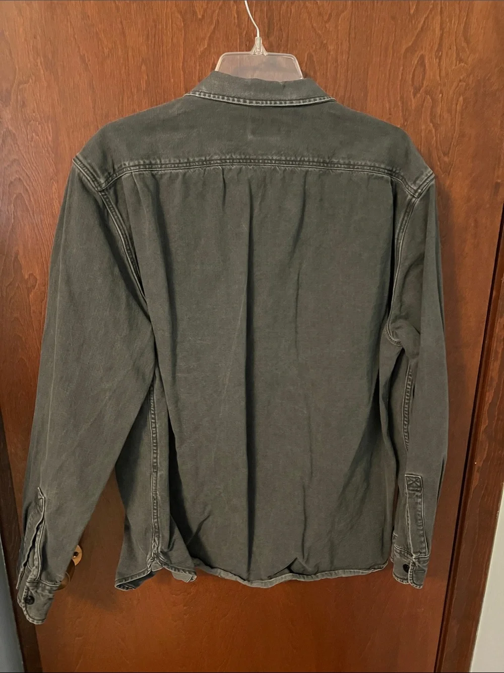 J. Crew Faded Black Button-Up Denim Shirt